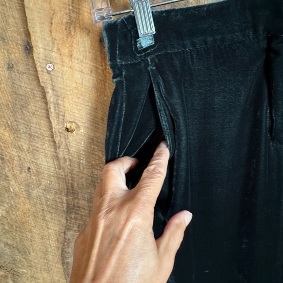 Etro Dark Green Velvet Pants- Size IT/40. - US/4 - Picture 8 of 15